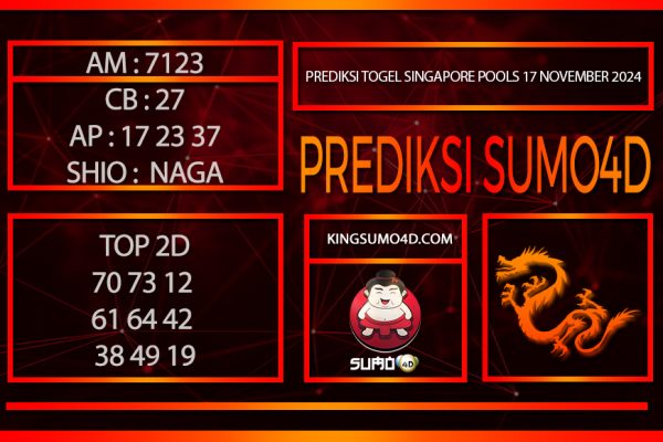 PREDIKSI TOGEL SINGAPORE POOLS/17/NOVEMBER/2024